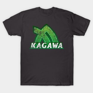 Kagawa Prefecture Japanese Symbol Distressed T-Shirt